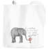 Jutebeutel Liebe muss nicht perfekt sein sondern echt Elefant Maus Geschenk-Tasche Baumwolltasche Stoffbeutel Tragetasche Moonworks®preview