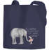 Jutebeutel Liebe muss nicht perfekt sein sondern echt Elefant Maus Geschenk-Tasche Baumwolltasche Stoffbeutel Tragetasche Moonworks®preview
