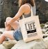 Jutebeutel Life is no sugarlicking Baumwolltasche Stoffbeutel Tragetasche Spruch Moonworks®preview