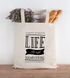 Jutebeutel Life is no sugarlicking Baumwolltasche Stoffbeutel Tragetasche Spruch Moonworks®preview