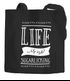 Jutebeutel Life is no sugarlicking Baumwolltasche Stoffbeutel Tragetasche Spruch Moonworks®preview