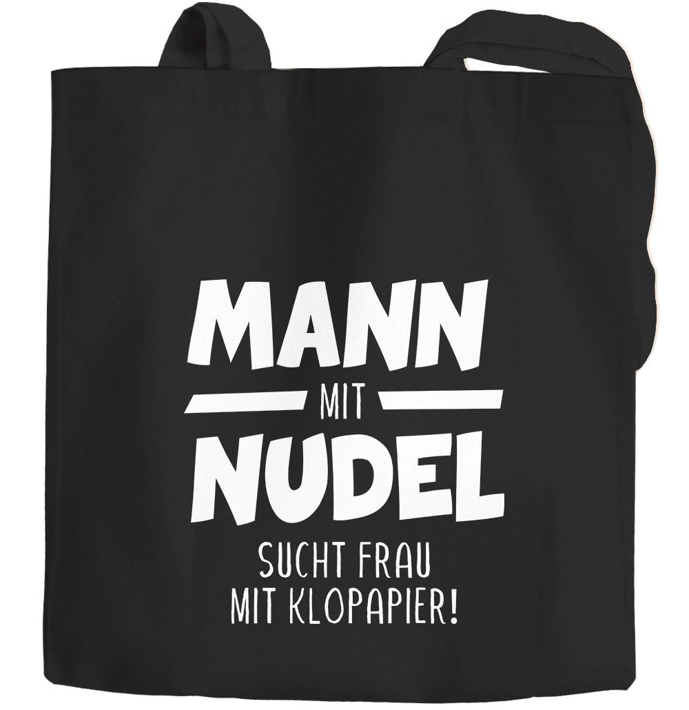 Jutebeutel Mann Mit Nudel Sucht Frau Mit Klopapiier Virus Pandemie 2020 Hamstern Bunkern Spruch Lustig Moonworks Akowi