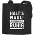 Jutebeutel mit Spruch Halts Maul! ich bin voll ruhig Motiv lustig Moonworks®preview