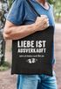 Jutebeutel mit Spruch Liebe ist aus aber wir haben noch Bier da Baumwolltasche Stoffbeutel Tragetasche Moonworks®preview