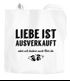 Jutebeutel mit Spruch Liebe ist aus aber wir haben noch Bier da Baumwolltasche Stoffbeutel Tragetasche Moonworks®preview