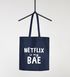 Jutebeutel Netflix is my BAE Serienjunkie chillen gammeln Baumwolltasche Stoffbeutel Tragetasche Moonworks®preview