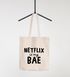 Jutebeutel Netflix is my BAE Serienjunkie chillen gammeln Baumwolltasche Stoffbeutel Tragetasche Moonworks®preview