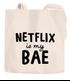 Jutebeutel Netflix is my BAE Serienjunkie chillen gammeln Baumwolltasche Stoffbeutel Tragetasche Moonworks®preview