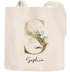 Jutebeutel personalisiert Name Buchstabe Monogramm Eucalyptus personalisierte Geschenke Geschenkbeutel SpecialMe®preview