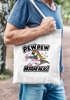 Jutebeutel Pew Pew Madafakas böses Einhorn Regenbogen Unicorn Stoffbeutel Moonworks®preview