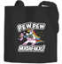 Jutebeutel Pew Pew Madafakas böses Einhorn Regenbogen Unicorn Stoffbeutel Moonworks®preview