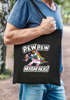 Jutebeutel Pew Pew Madafakas böses Einhorn Regenbogen Unicorn Stoffbeutel Moonworks®preview