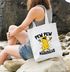 Jutebeutel Pew Pew Madafakas Crazy Chick Küken Meme Spruch Trend Baumwolltasche Stoffbeutel Moonworks®preview