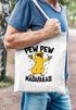 Jutebeutel Pew Pew Madafakas Crazy Chick Küken Meme Spruch Trend Baumwolltasche Stoffbeutel Moonworks®preview