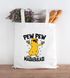 Jutebeutel Pew Pew Madafakas Crazy Chick Küken Meme Spruch Trend Baumwolltasche Stoffbeutel Moonworks®preview
