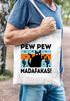 Jutebeutel Pew Pew Madafakas Katze Cat crazy verrückt lustig Stoffbeutel Einkaufstasche Moonworks®preview