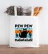 Jutebeutel Pew Pew Madafakas Katze Cat crazy verrückt lustig Stoffbeutel Einkaufstasche Moonworks®preview