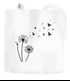 Jutebeutel Pusteblume Vögel Dandelion Birds Baumwolltasche Stoffbeutel Schultertasche Einkaufsbeutel Autiga®preview