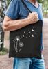 Jutebeutel Pusteblume Vögel Dandelion Birds Baumwolltasche Stoffbeutel Schultertasche Einkaufsbeutel Autiga®preview