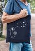 Jutebeutel Pusteblume Vögel Dandelion Birds Baumwolltasche Stoffbeutel Schultertasche Einkaufsbeutel Autiga®preview