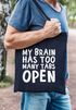 Jutebeutel Spruch My brain has too many tabs open Baumwolltasche Stoffbeutel Tragetasche Moonworks®preview