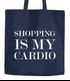 Jutebeutel Spruch Shopping is my cardio Statement-Beutel Spruch Shoppen Baumwolltasche Stoffbeutel Tragetasche Moonworks®preview