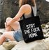 Jutebeutel Stay The Fuck Home Appell Aufforderung Bleibt zu Hause Virus Pandemie 2020 Stofftasche MoonWorks®preview