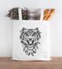 Jutebeutel Tiger Aufdruck Boho Zentangle Bohamian Atzec Federn Traumfänger Baumwolltasche Stoffbeutel Autiga®preview