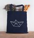 Jutebeutel Tragetasche Origami Schiffchen Anker Seemann Schiff Anchor Stoffbeutel Moonworks®preview