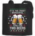 Jutebeutel Ugly Christmas Design Time for Beer Spruch Lustig XMAS Baumwolltasche Stoffbeutel Moonworks®preview