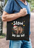 Jutebeutel Weihnachten Faultier Spruch Lustig Slow Ho Ho Geschenkverpackung Stoff Baumwolltasche Stoffbeutel Moonworks®preview