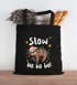 Jutebeutel Weihnachten Faultier Spruch Lustig Slow Ho Ho Geschenkverpackung Stoff Baumwolltasche Stoffbeutel Moonworks®preview