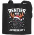 Jutebeutel Weihnachten Spruch Lustig Rentier war ausverkauft Einhorn Schaf Ente Katze XMAS Spruch lustig Moonworks®preview