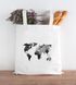 Jutebeutel Weltkarte Wasserfarben Watercolor World Map Baumwolltasche Stoffbeutel Einkaufstasche Autiga®preview