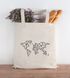 Jutebeutel Weltkarte World Map Low Polygon Baumwolltasche Stoffbeutel Einkaufstasche Autiga®preview