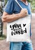 Jutebeutel Your are my World Du bist meine Welt Liebe Geschenk Valentinstag Moonworks®preview