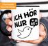Kaffe-Tasse Spruch Ich hör nur Mi Mi Mi MiMiMi Geschenk Büro Kollege Kollegin Chef MoonWorks® Innenfarbepreview