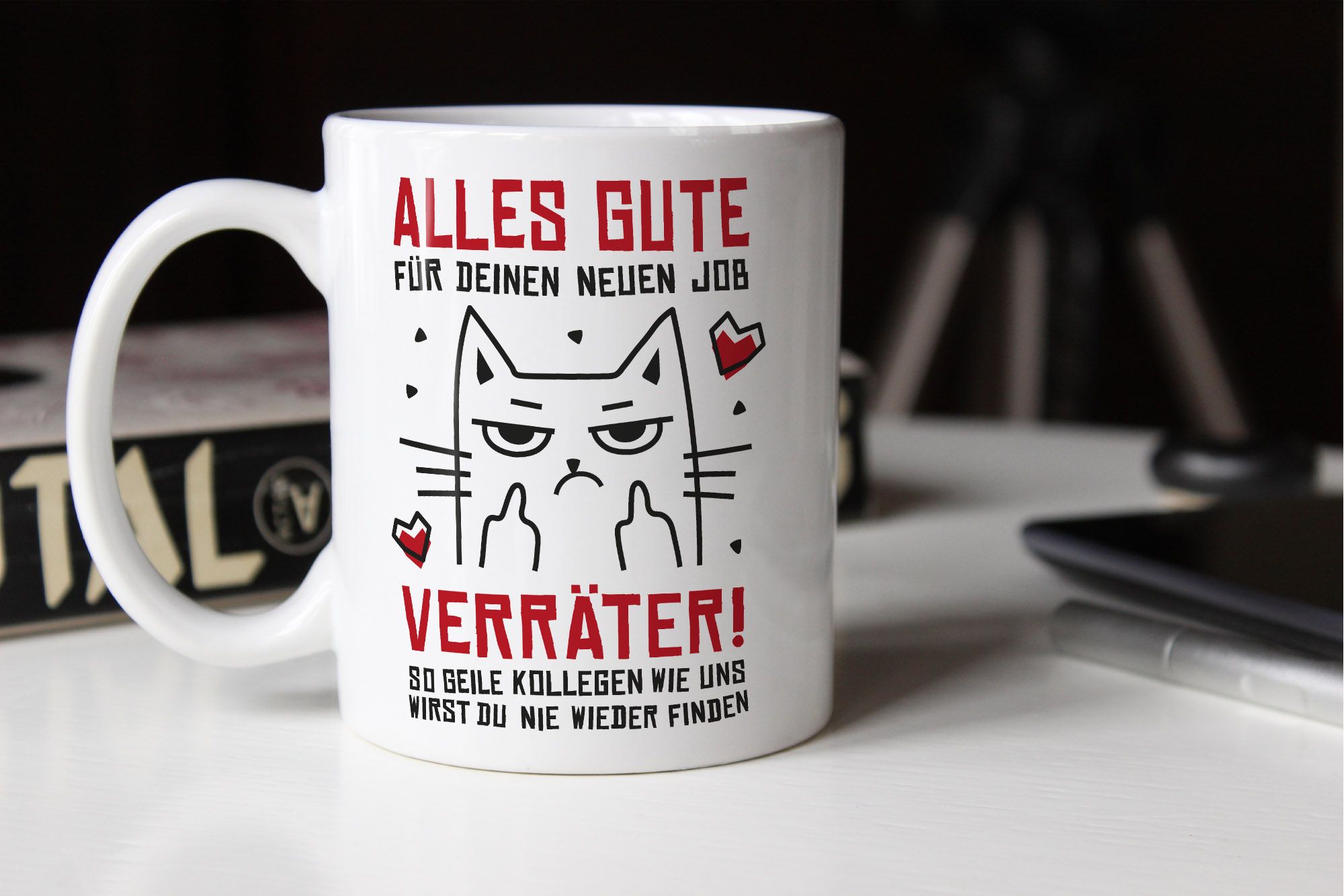 KaffeeTasse Abschied Kollegin Kollege Spruch Alles Gute Ironie