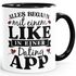 Kaffee-Tasse Alles begann mit einem Like in einer Dating App Geschenk Liebe Valentinstag Jahrestag Moonworks®preview