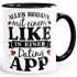 Kaffee-Tasse Alles begann mit einem Like in einer Dating App Geschenk Liebe Valentinstag Jahrestag Moonworks®preview