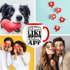 Kaffee-Tasse Alles begann mit einem Like in einer Dating App Geschenk Liebe Valentinstag Jahrestag Moonworks®preview