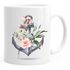 Kaffee-Tasse Anker Blumen Watercolor Tee-Tasse Autiga®preview