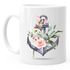 Kaffee-Tasse Anker Blumen Watercolor Tee-Tasse Autiga®preview