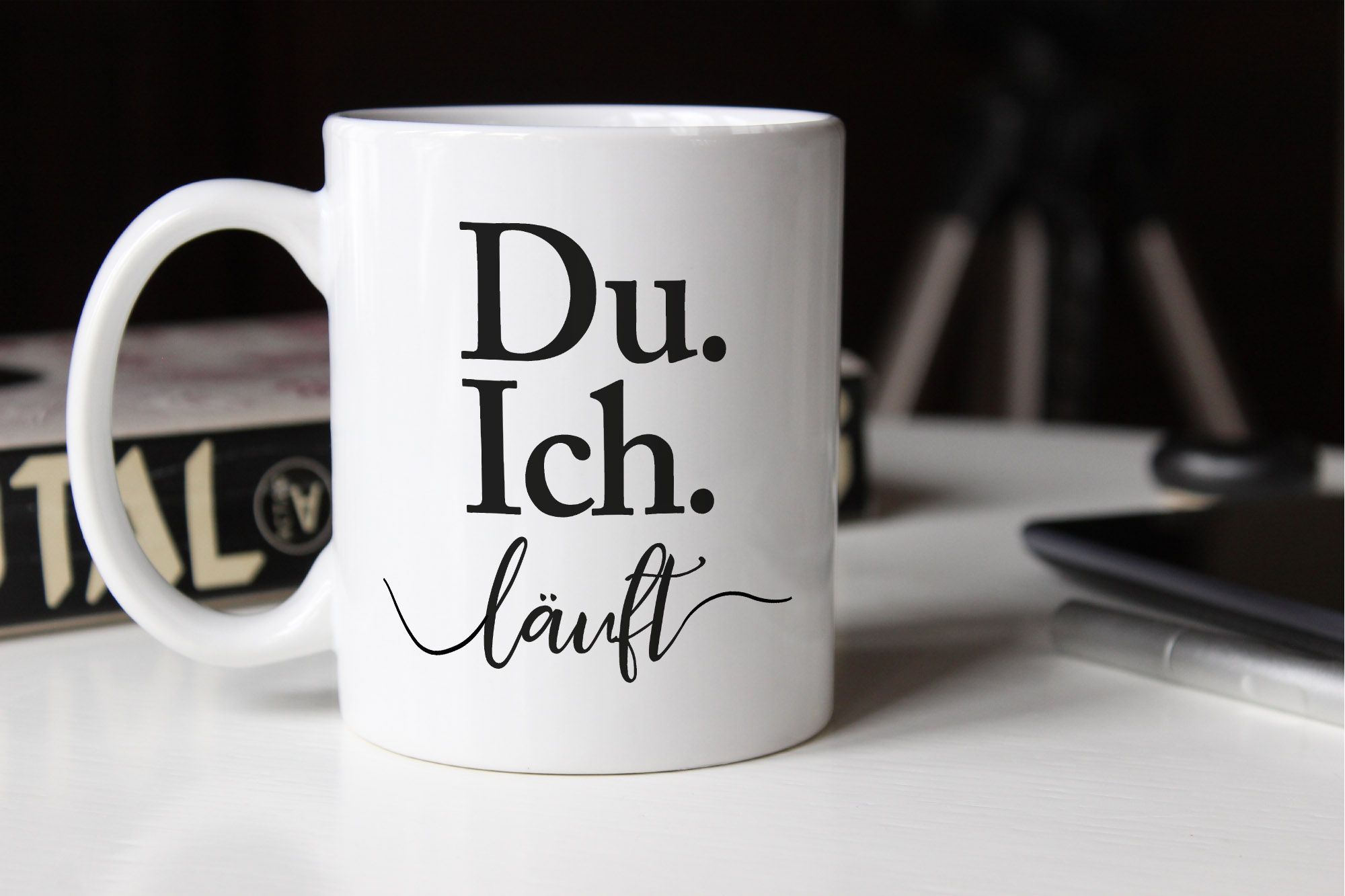 Kaffeetassen Becher Kaffee Tasse Aufschrift Liebe Ich Du Lauft Liebeserklarung Geschenk Fur Mann Mobel Wohnen Blowmind Com Br