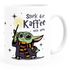 Kaffee-Tasse Baby- Spruch lustig Stark der Kaffee sein muss Geschenk Kaffeeliebhaber Bürotasse Moonworks®preview