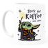 Kaffee-Tasse Baby- Spruch lustig Stark der Kaffee sein muss Geschenk Kaffeeliebhaber Bürotasse Moonworks®preview