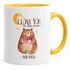 Kaffee-Tasse Bär mit Herz Watercolor I love you to the moon and back Geschenk-Tasse Liebe MoonWorks® preview