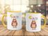 Kaffee-Tasse Bär mit Herz Watercolor I love you to the moon and back Geschenk-Tasse Liebe MoonWorks® preview