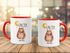 Kaffee-Tasse Bär mit Herz Watercolor I love you to the moon and back Geschenk-Tasse Liebe MoonWorks® preview