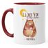 Kaffee-Tasse Bär mit Herz Watercolor I love you to the moon and back Geschenk-Tasse Liebe MoonWorks® preview